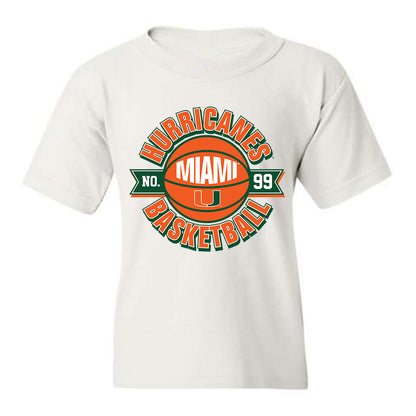 Miami - NCAA Men's Basketball : Divine-Collins Ugochukwu - Sports Shersey Youth T-Shirt