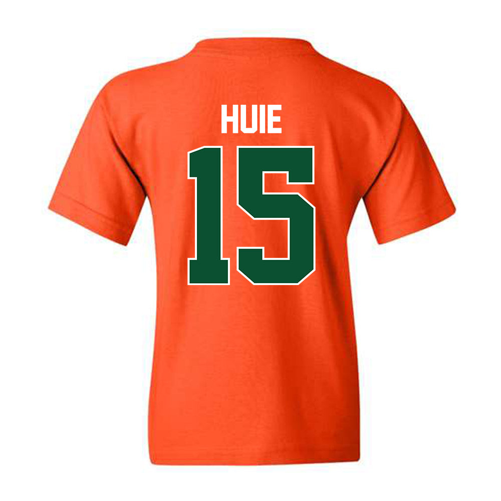 Miami - NCAA Men's Basketball : Kiree Huie - Sports Shersey Youth T-Shirt