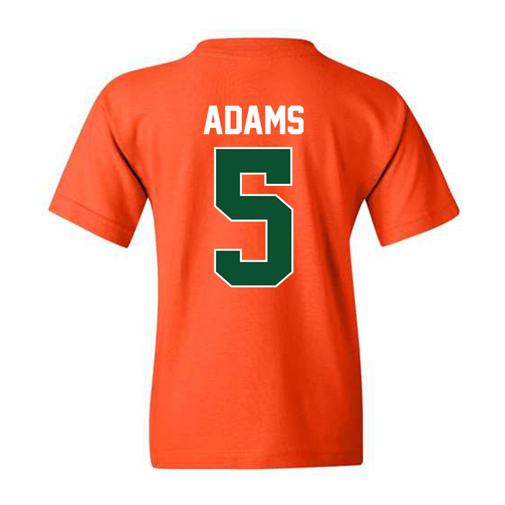 Miami - NCAA Women's Basketball : Ahnay Adams - Sports Shersey Youth T-Shirt