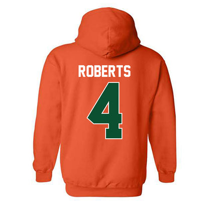 Miami - NCAA Women's Basketball : Jasmyne Roberts - Sports Shersey Hooded Sweatshirt