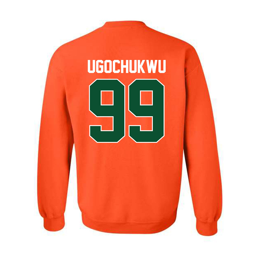 Miami - NCAA Men's Basketball : Divine-Collins Ugochukwu - Sports Shersey Crewneck Sweatshirt