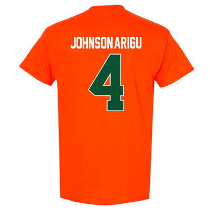 Miami - NCAA Men's Basketball : Isaiah Johnson-Arigu - Sports Shersey T-Shirt