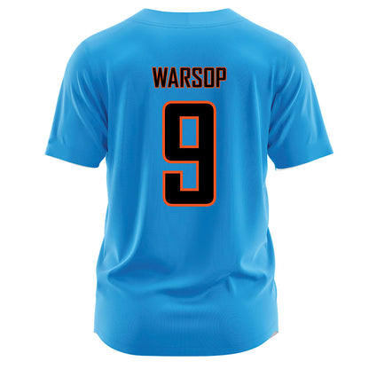 Oklahoma State - NCAA Softball : Tia Warsop - Blue Jersey
