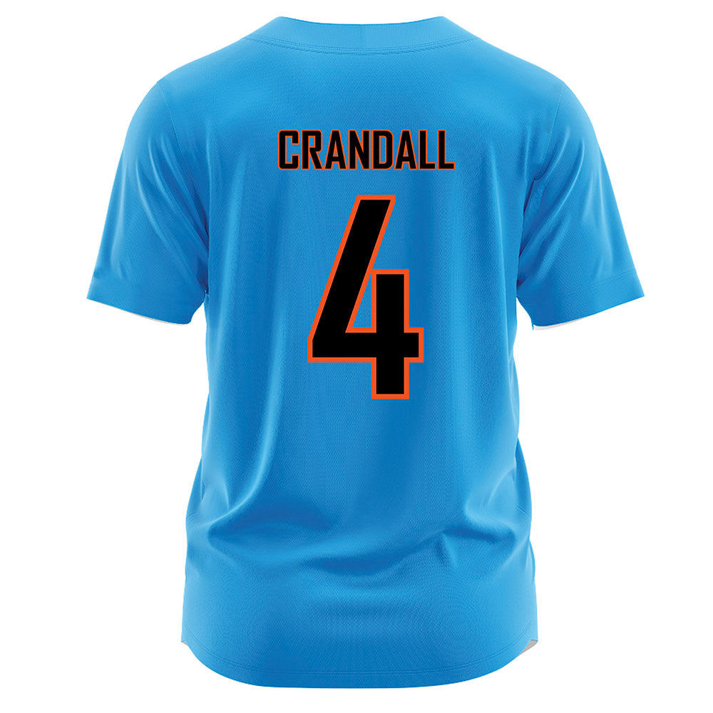 Oklahoma State - NCAA Softball : RyLee Crandall - Blue Jersey-1