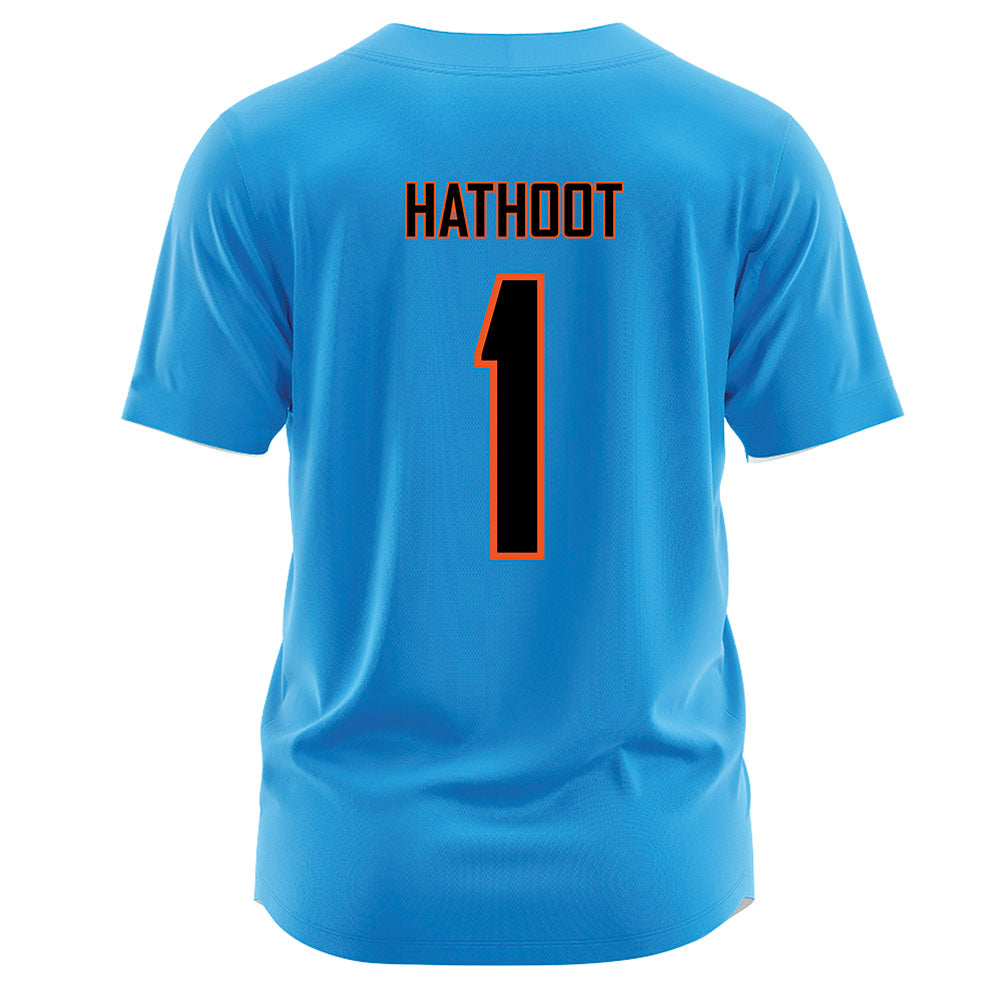 Oklahoma State - NCAA Softball : Rachael Hathoot - Blue Jersey-1