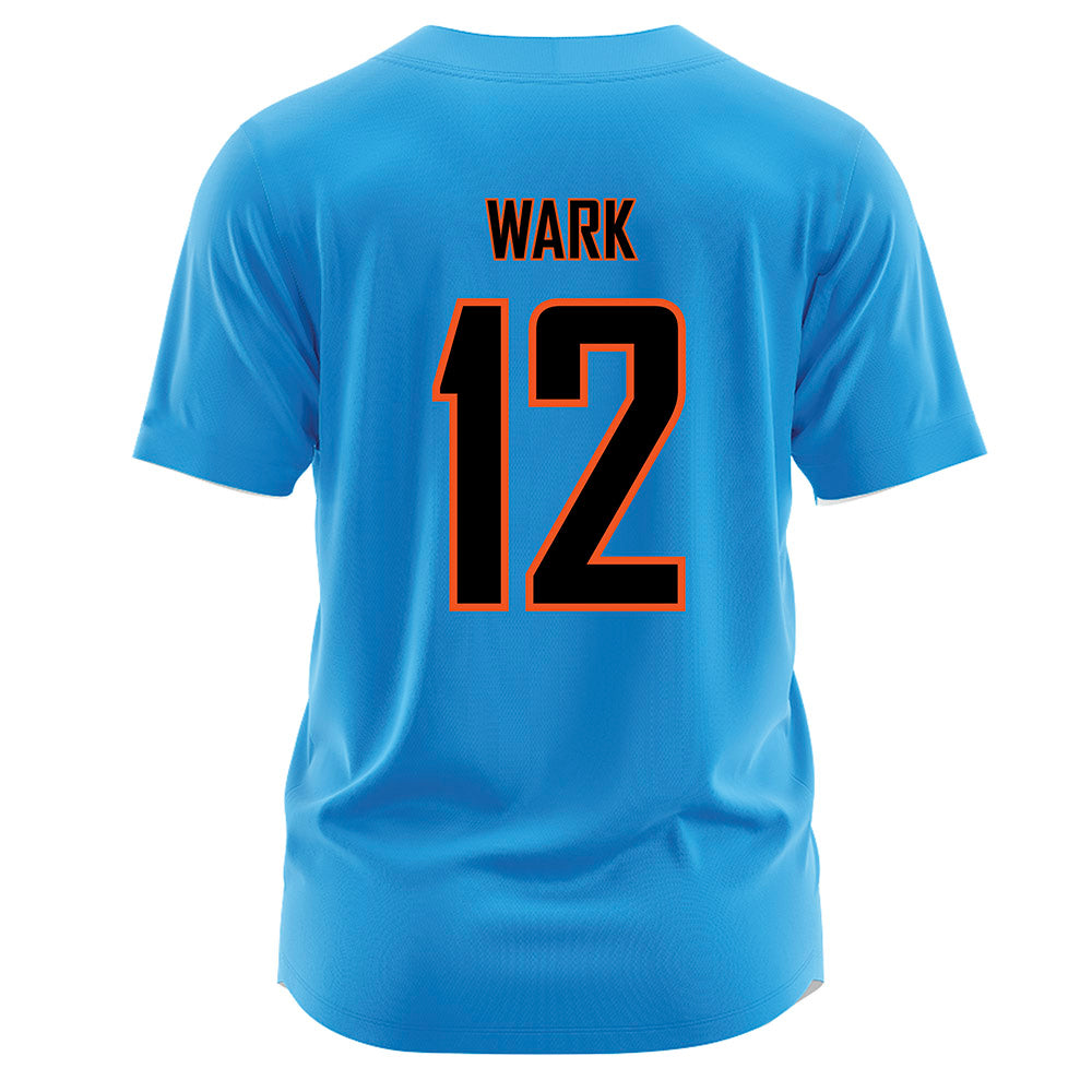 Oklahoma State - NCAA Softball : Micaela Wark - Blue Jersey