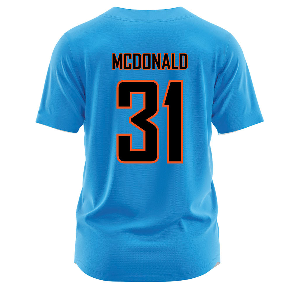 Oklahoma State - NCAA Softball : Lexi McDonald - Blue Jersey