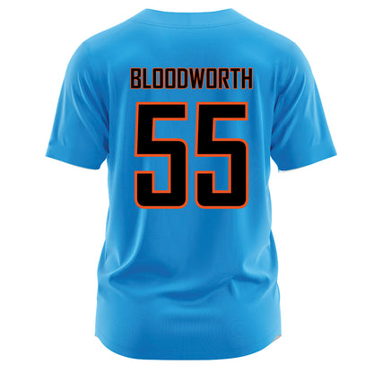 Oklahoma State - NCAA Softball : Megan Bloodworth - Blue Jersey