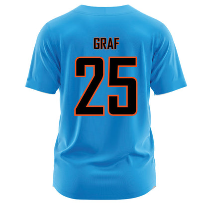 Oklahoma State - NCAA Softball : Macy Graf - Blue Jersey