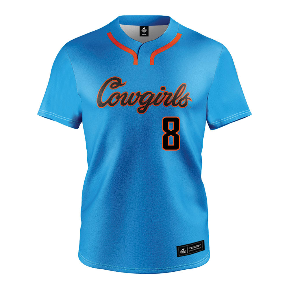 Oklahoma State - NCAA Softball : Madison Hoffman - Blue Jersey-0