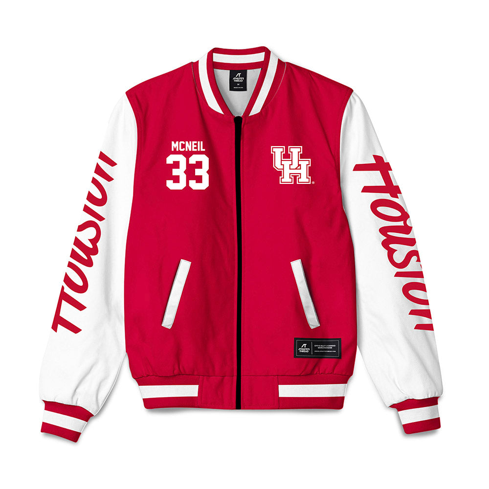 Houston - NCAA Women's Basketball : Logyn McNeil -  Bomber Jacket