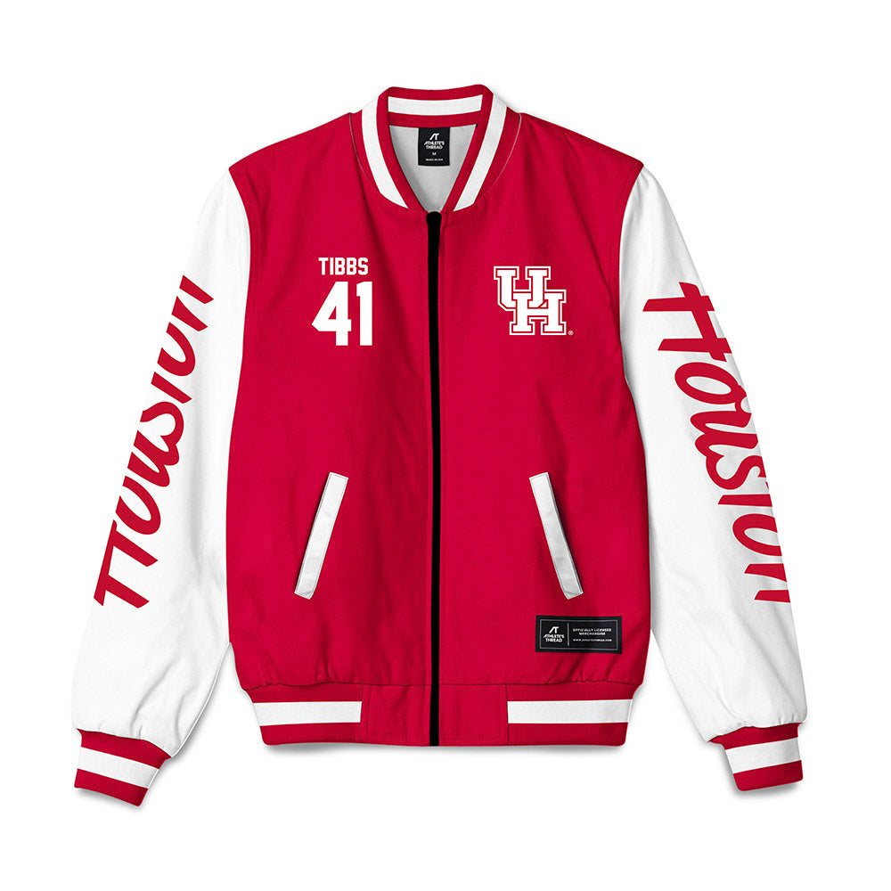 Houston - NCAA Football : Zavian Tibbs - Bomber Jacket-0