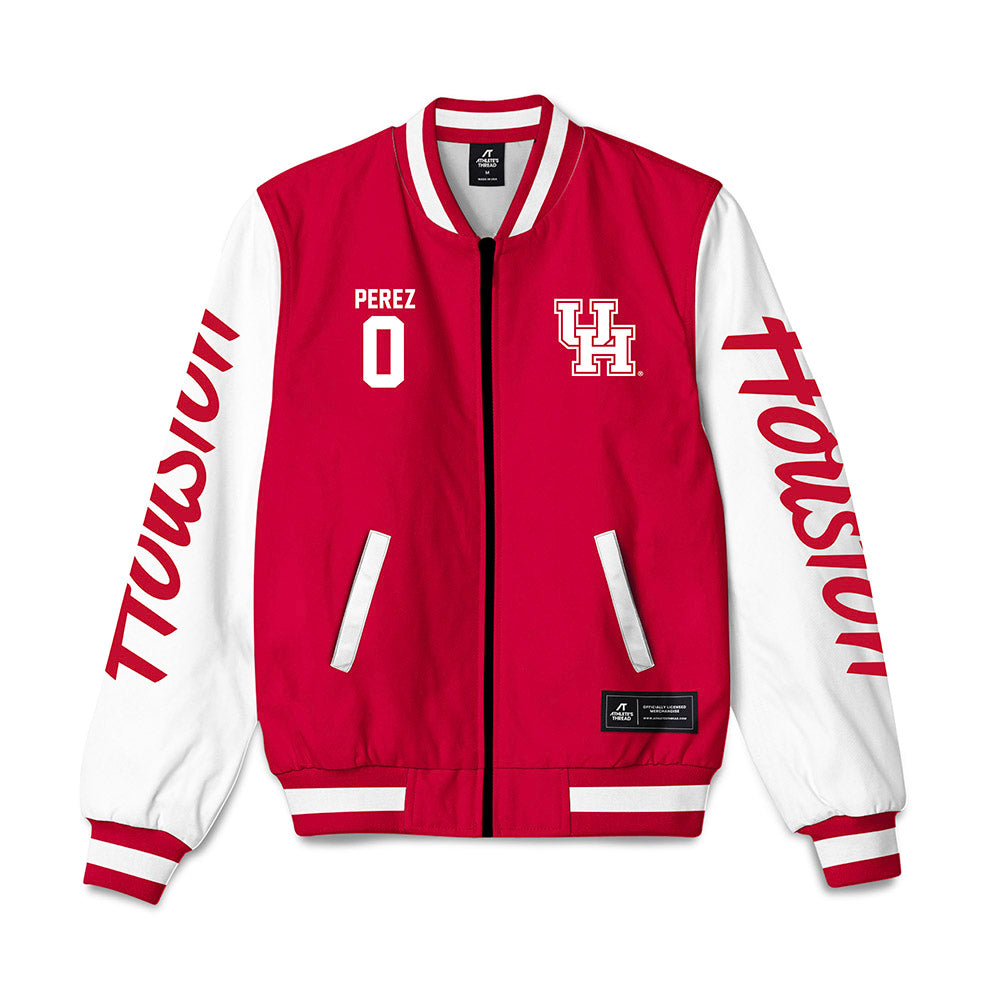 Houston - NCAA Baseball : Andres Perez - Bomber Jacket-0