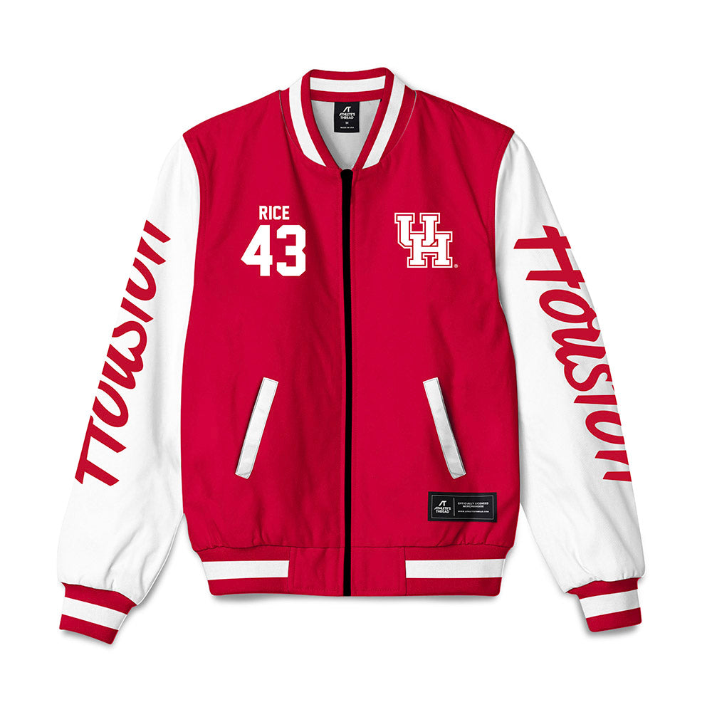 Houston - NCAA Football : Sheldon Rice - Bomber Jacket-0