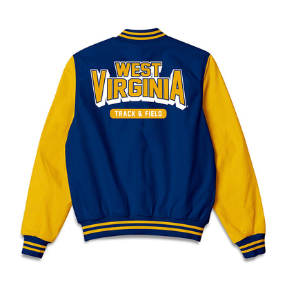 West Virginia - NCAA Women's Track & Field : Izayah Everett - Bomber Jacket-1