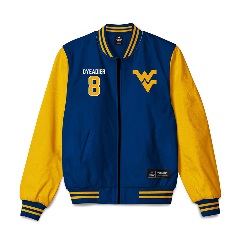 West Virginia - NCAA Men's Basketball : Abraham Oyeadier - Bomber Jacket-0