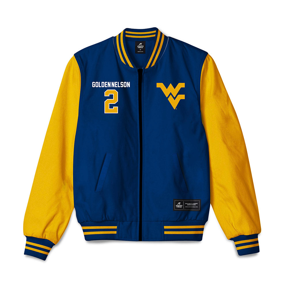 West Virginia - NCAA Football : Devonte Golden-Nelson - Bomber Jacket-0