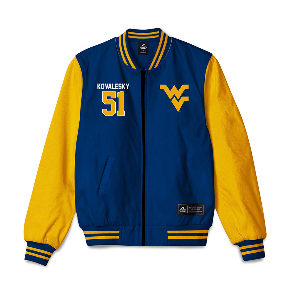 West Virginia - NCAA Football : Raymond Kovalesky - Bomber Jacket-0