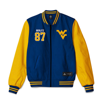 West Virginia - NCAA Football : Derek Berlitz - Bomber Jacket