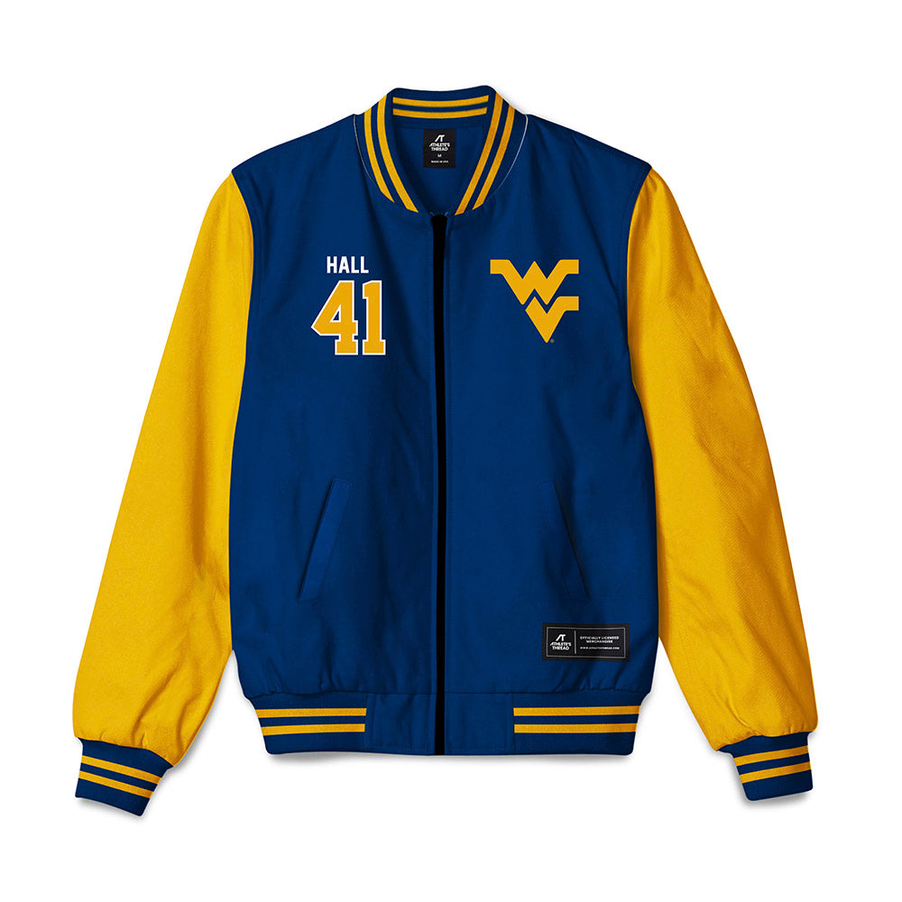 West Virginia - NCAA Baseball : Tyrus Hall - Bomber Jacket-0