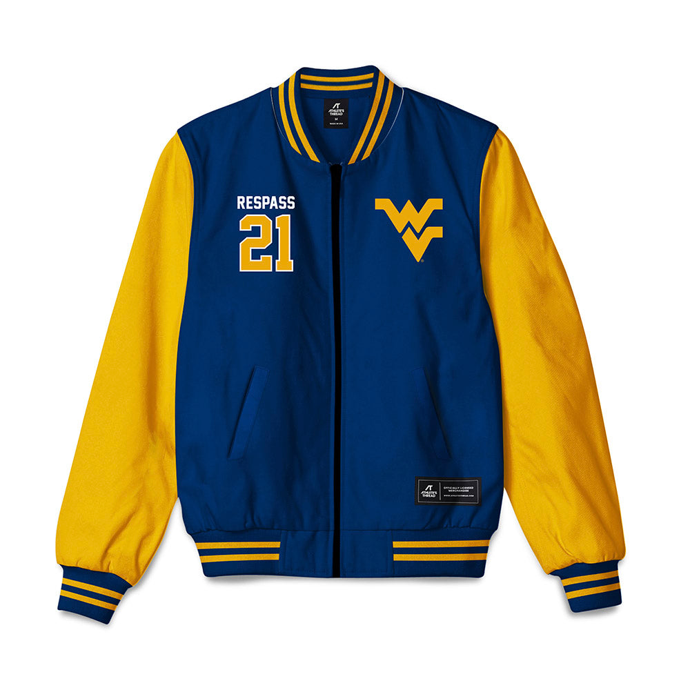 West Virginia - NCAA Women's Soccer : Ajanae Respass - Bomber Jacket-0