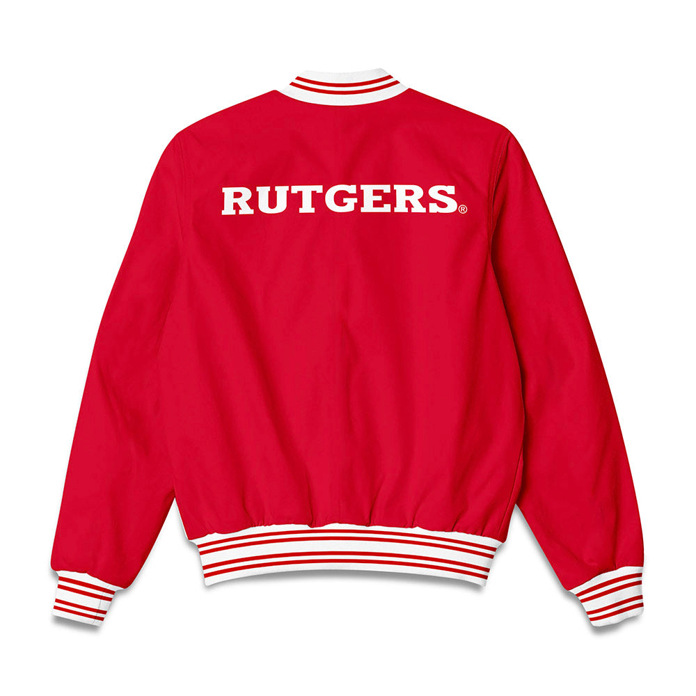 Rutgers - NCAA Football : Shawn Purcell - Bomber Jacket