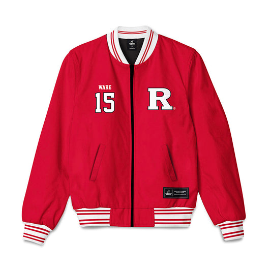 Rutgers - NCAA Men's Basketball : Gevonte Ware - Bomber Jacket-0