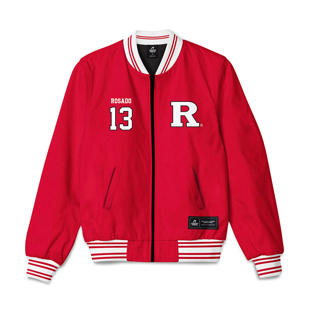 Rutgers - NCAA Baseball : Julius Rosado - Bomber Jacket-0