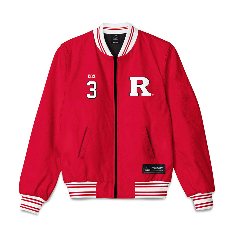 Rutgers - NCAA Women's Soccer : Abigail Cox - Bomber Jacket-0