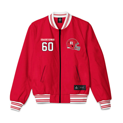 Rutgers - NCAA Football : Moses Gbagbe-Sowah - Bomber Jacket