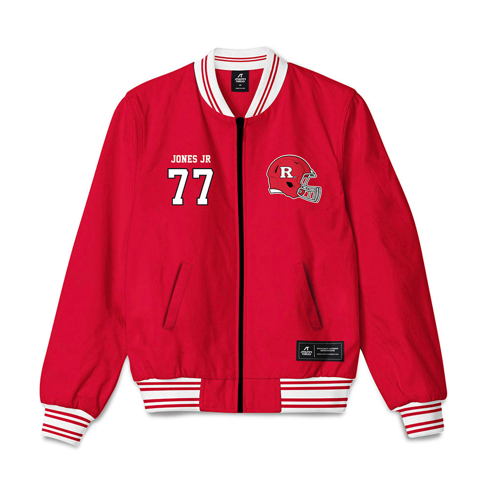 Rutgers - NCAA Football : Kenny Jones Jr - Bomber Jacket