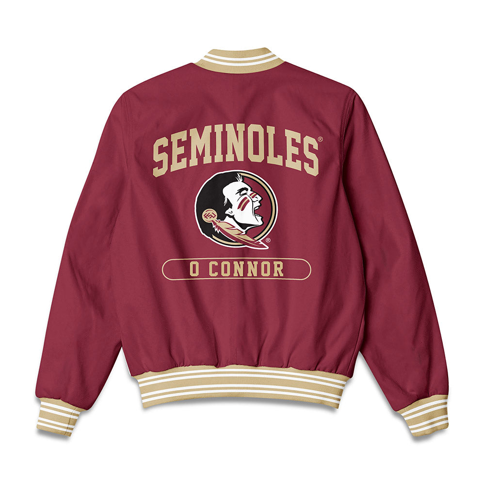 FSU - NCAA Men's Swimming & Diving : Liam O Connor - Bomber Jacket-1