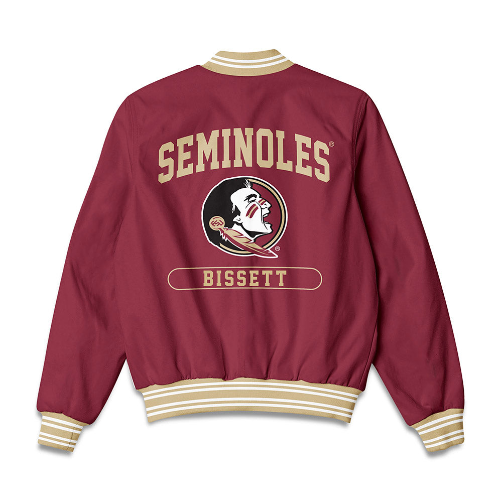 FSU - NCAA Women's Tennis : Millie Bissett - Bomber Jacket-1