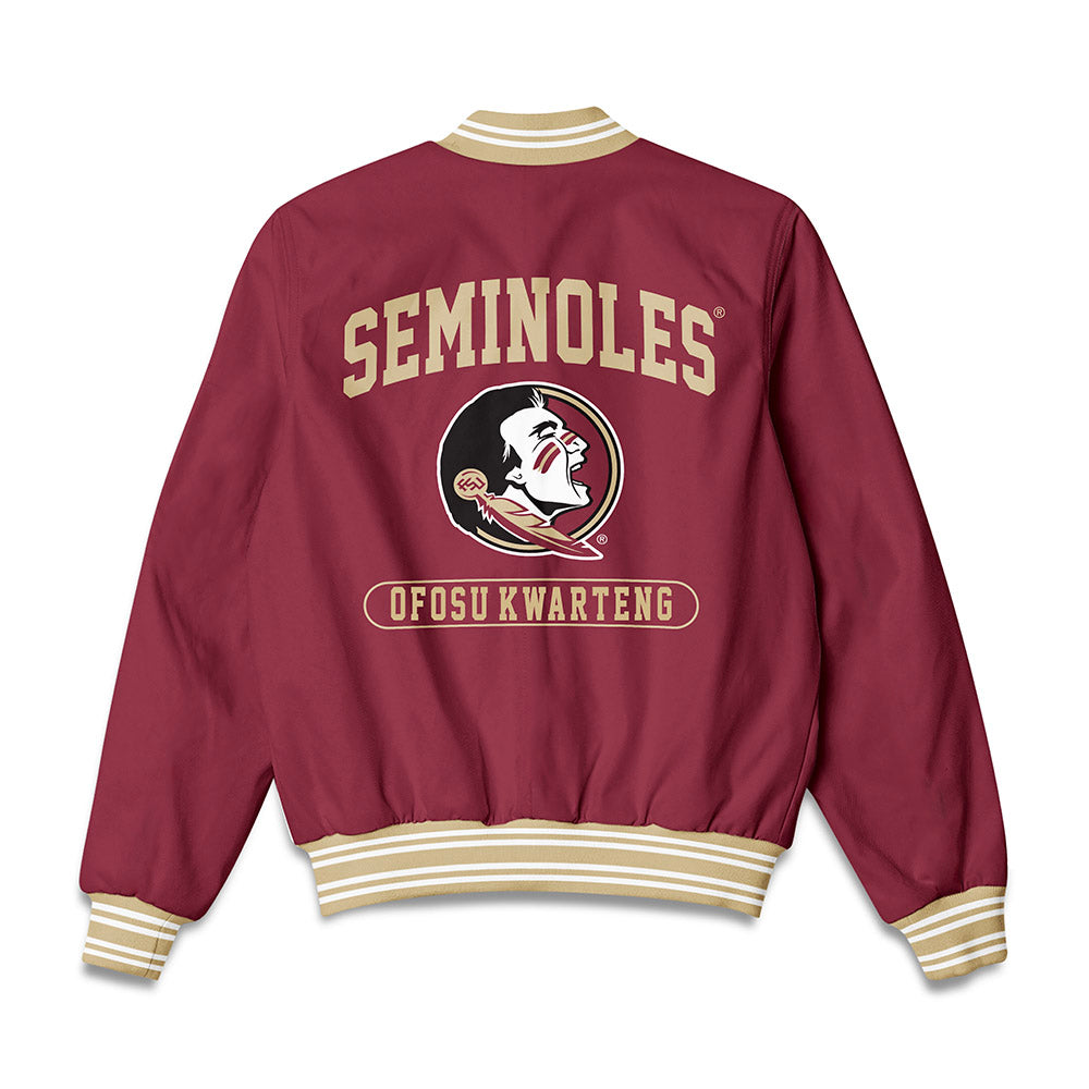 FSU - NCAA Men's Track & Field : Braeden Ofosu Kwarteng Ofosu-Kwarteng - Bomber Jacket-1