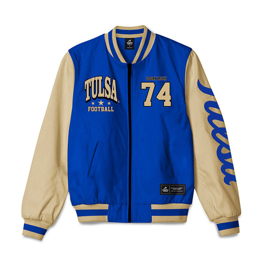 Tulsa - NCAA Football : Logan Rich - Bomber Jacket-0
