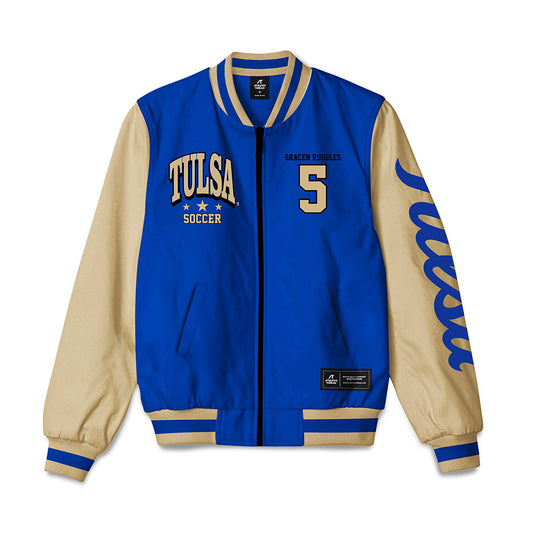 Tulsa - NCAA Women's Soccer : Gracen Ruggles - Bomber Jacket-0