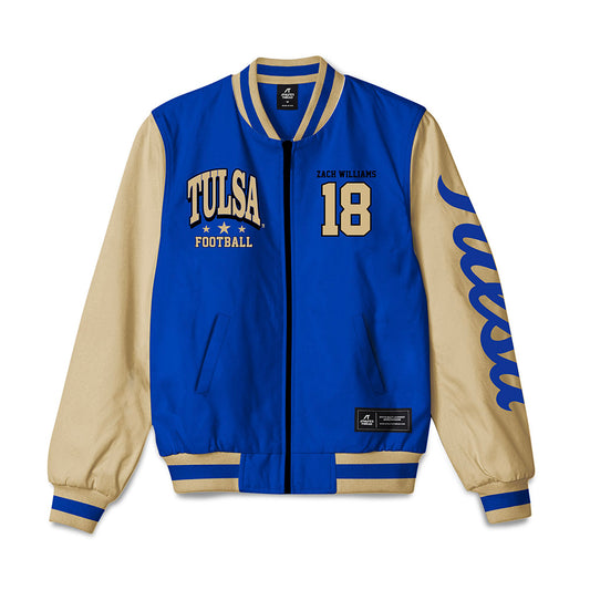 Tulsa - NCAA Football : Zach Williams - Bomber Jacket-0
