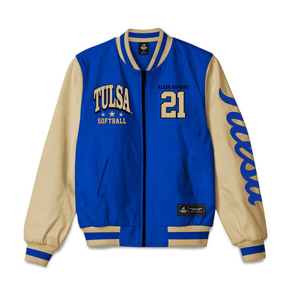 Tulsa - NCAA Softball : Alexa Hopkins - Bomber Jacket-0