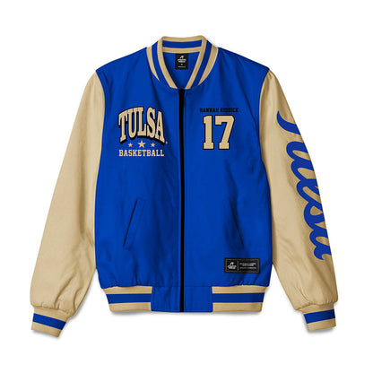 Tulsa - NCAA Women's Basketball : Hannah Riddick - Bomber Jacket-0