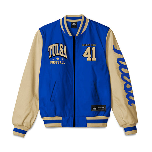 Tulsa - NCAA Football : Camden Peck - Bomber Jacket