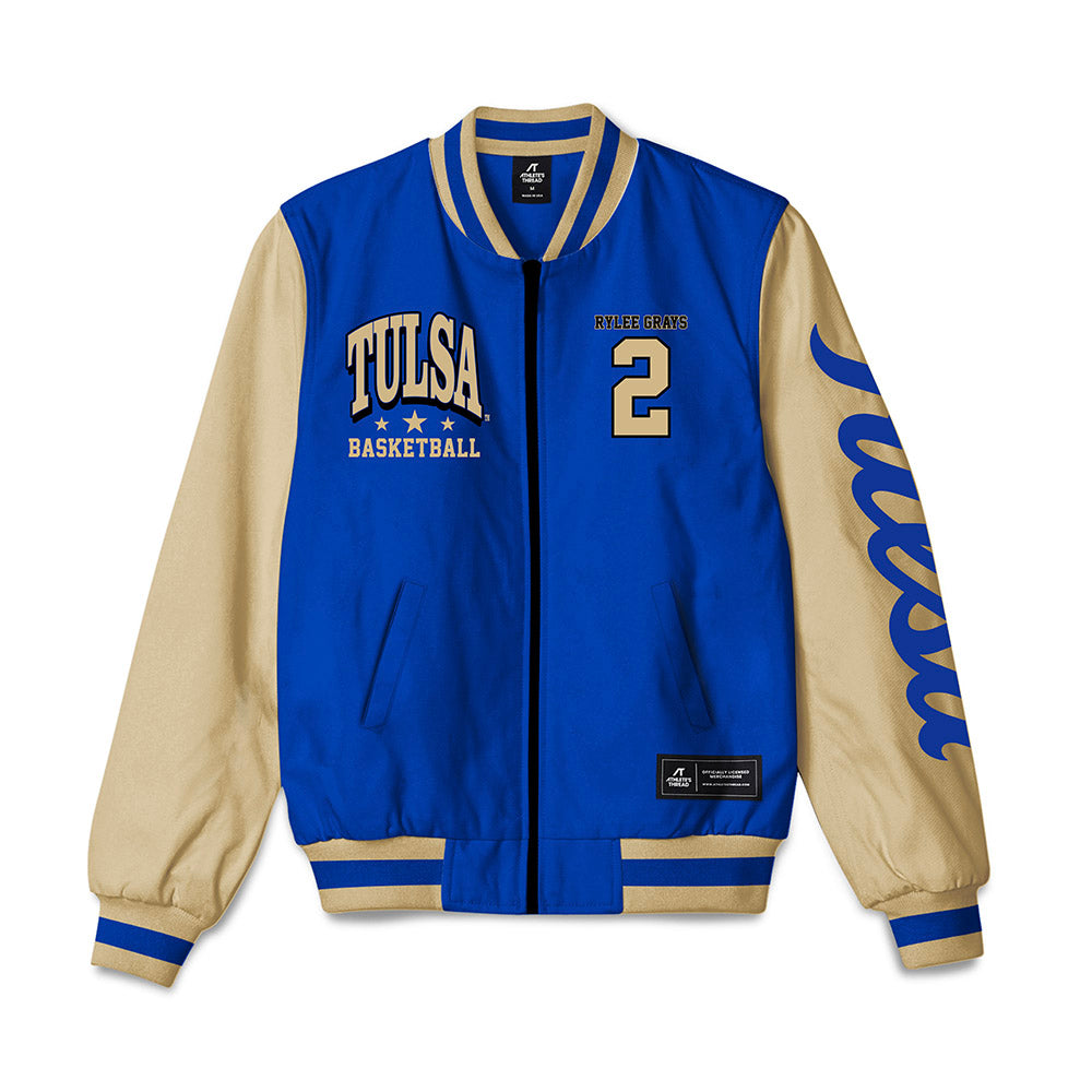 Tulsa - NCAA Women's Basketball : RyLee Grays - Bomber Jacket-0