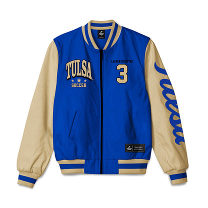 Tulsa - NCAA Women's Soccer : Lauren McIntyre - Bomber Jacket-0