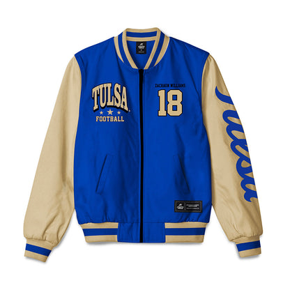 Tulsa - NCAA Football : Zachaun Williams - Bomber Jacket-0