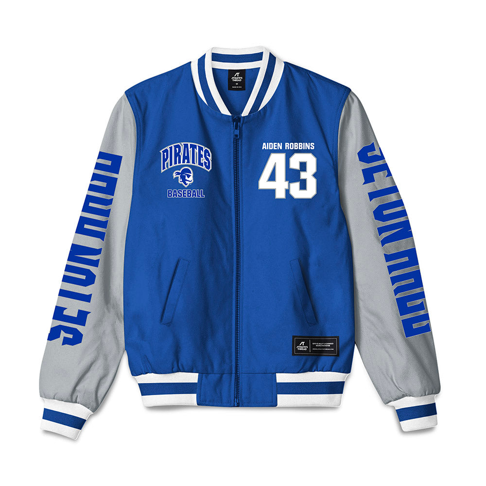 Seton Hall - NCAA Baseball : Aiden Robbins - Bomber Jacket