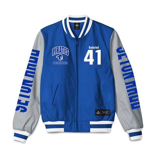 Seton Hall - NCAA Men's Basketball : David Gabriel - Bomber Jacket