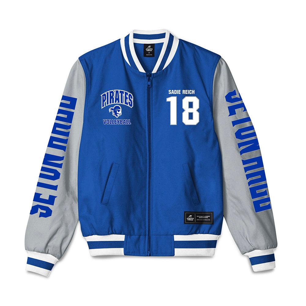 Seton Hall - NCAA Women's Volleyball : Sadie Reich - Bomber Jacket-0
