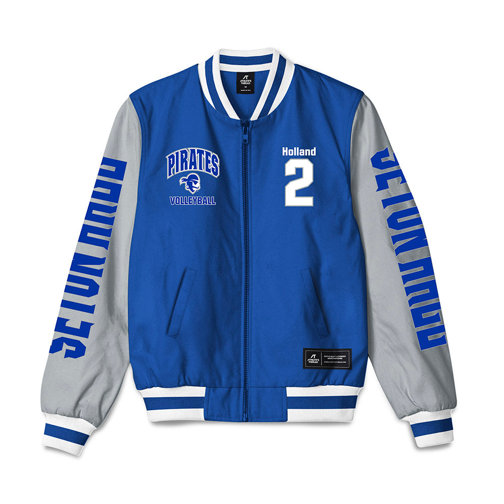 Seton Hall - NCAA Women's Volleyball : Anna Holland - Bomber Jacket