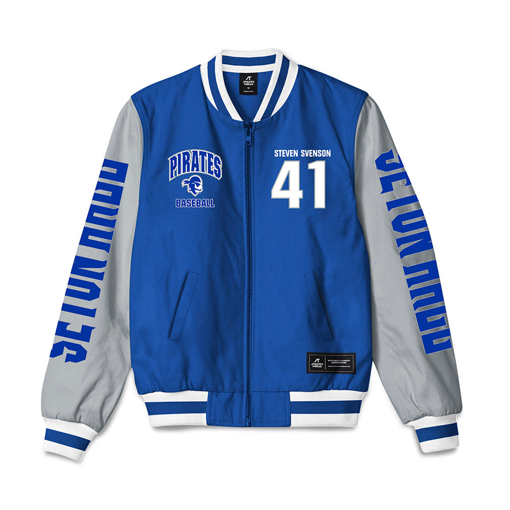 Seton Hall - NCAA Baseball : Steven Svenson - Bomber Jacket-0