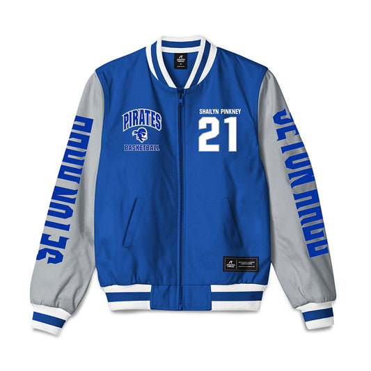 Seton Hall - NCAA Women's Basketball : Shailyn Pinkney - Bomber Jacket-0