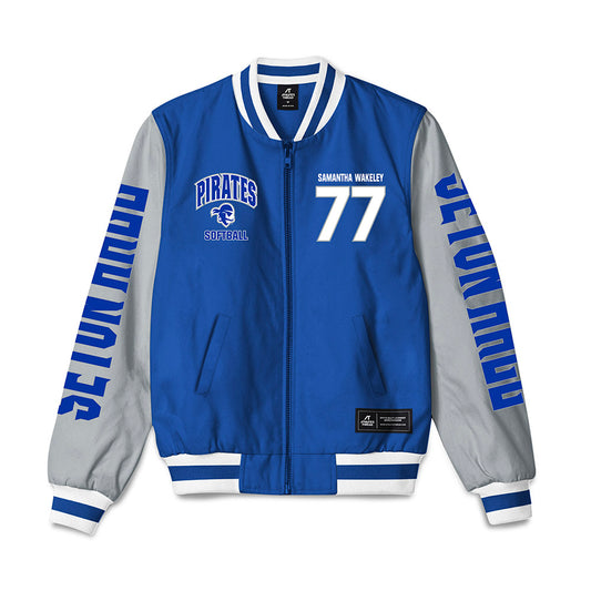 Seton Hall - NCAA Softball : Samantha Wakeley - Bomber Jacket-0